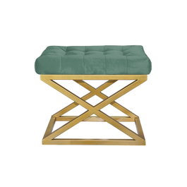 Atelier Del Sofa Puff Dorado y Verde Gold, Green v2